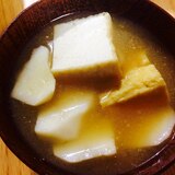【ガサツ料理】山芋と厚揚げの食べ応え満点味噌汁